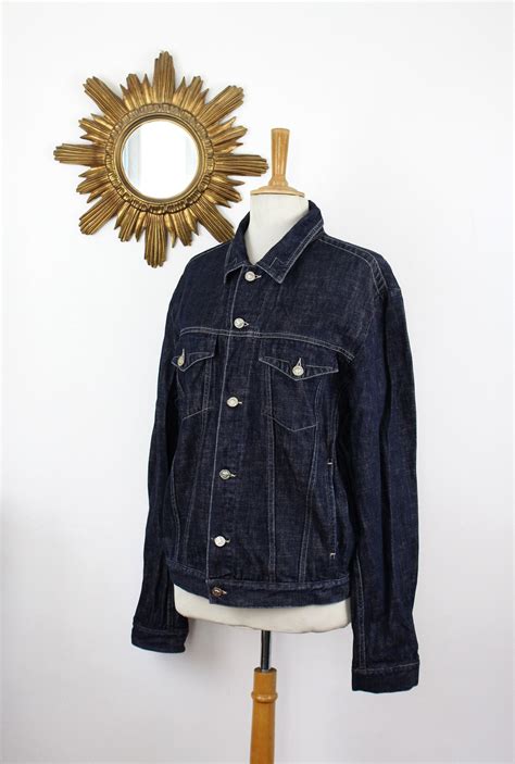 vintage versace denim jacket|Versace denim jacket women's.